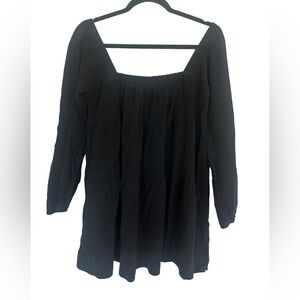 LA Hearts Linen Blend Black Peasant Dress – M – EUC
